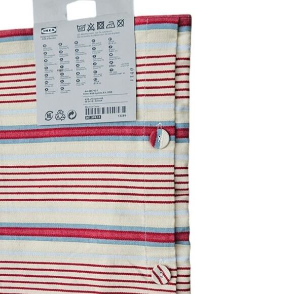 Ikea Alvine Faffla Decorative Pillow Cover 26in x 26in Red Cream - Picture 4 of 4